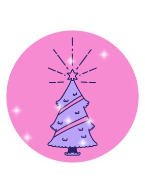 Yıldızlı bir noel ağacının simgesinin simge etkisi