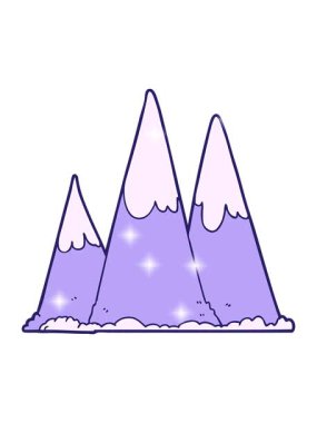 Parıltı etkisi dağ tasarımı