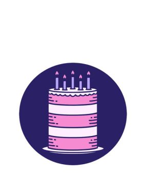 Bir doğum günü pastasının karalamalarının animasyonunu uzatıyorum.