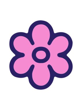 sevimli çiçek dizaynının çizgi filminin hareketli animasyonu