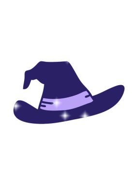 Ürkütücü cadı şapkasının parıltı efekti