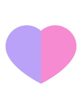 Bir aşk kalp sembolünün ışık efekti grafik simgesinin canlandırması