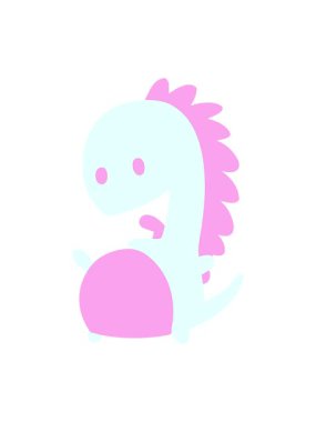 Mutlu dinozorun neon ışık efekti animasyonu