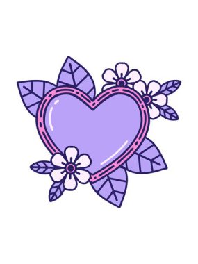 Botanik bir kalbin tasarlanmasının ışık efekti