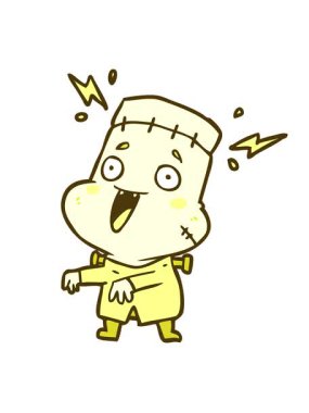 Renk değiştiren çizgi film ölümsüz yaratılış adamı parlak renkli