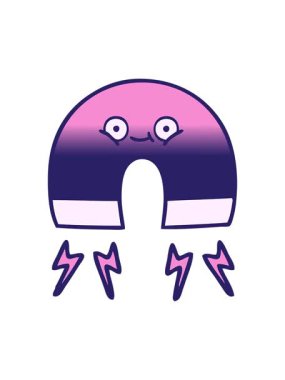 bir mıknatısın gölgelendirilmiş çizgi filminin hareketli animasyonu