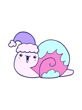 Noel salyangozu çizgi filminin animasyonunu durdurup duraklat