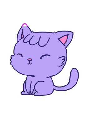 power up animation of cartoon design of cute kawaii cat