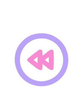 yanıp sönen radyal çizgiler geri sarma düğmesi simgesi canlandırması