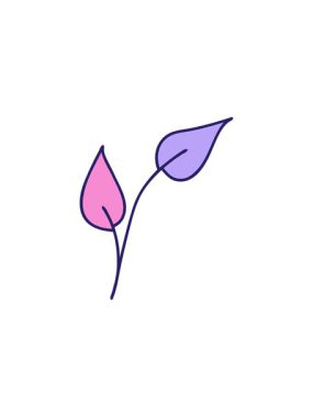 sales flash animation of cute cartoon of a leaves