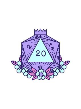 Doğal 20 zarın hareketli animasyonu