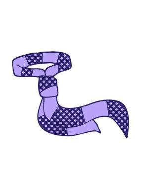 Karikatür karikatür ofis kravatının titreşimli hareketi