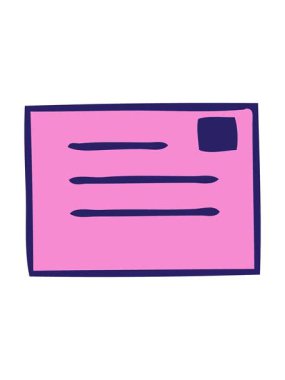 shaking motion animation of retro grunge texture cartoon of a paper envelope