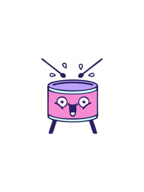 Tuhaf bir davul karikatürünün satış animasyonu