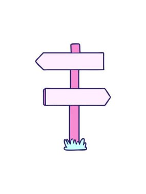 Çizgi film tabelasının hareketli animasyonu