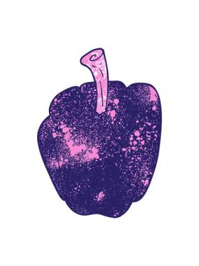 freehand desenli karikatür biberinin hareketli animasyonu