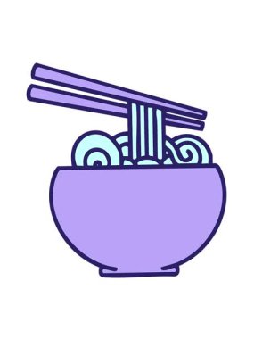 Çubuklu bir kase eriştenin hareketli animasyonu.