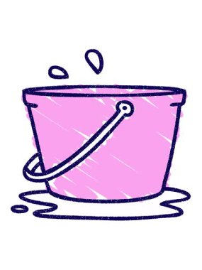 Islak Kova Tebeşiri Çiziminin neon ışık efekti canlandırması