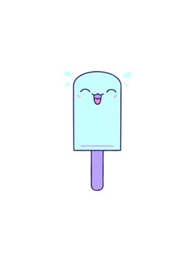 el çiziminin radyoaktif parlak animasyonu turuncu buz lolipopu