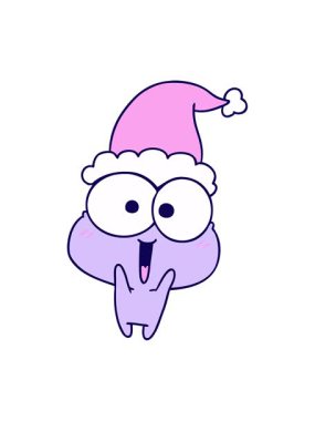 Kawaii kurbağasının el çiziminin neon ışık efekti animasyonu