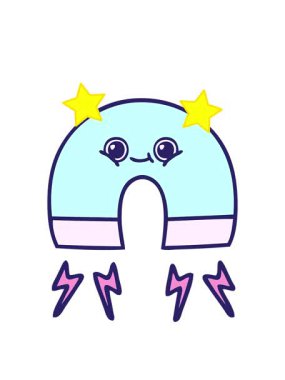 dönen yıldızlar mıknatısın sevimli çizgi filmlerinin animasyonları