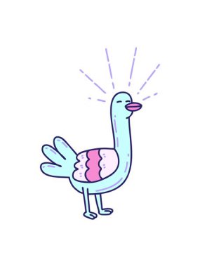 geleneksel dövme stili deniz kuşunun canlandırmasını bob ve duraklat