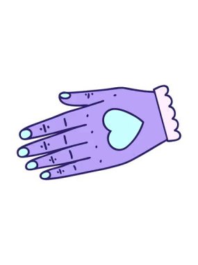 Geleneksel el tarzında bir çizgi film dövmesinin canlandırma efekti