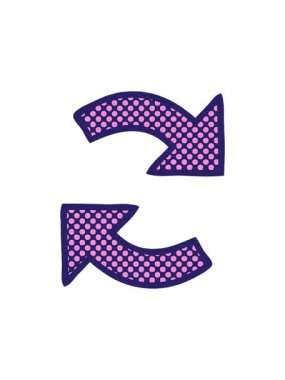 Çizgi roman tarzı bir okun yıldız patlaması etkisi animasyonu