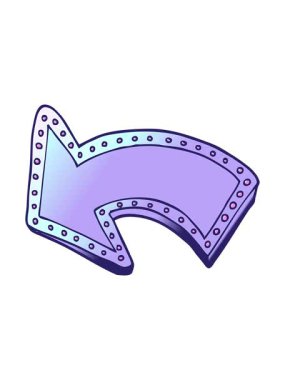 bob and pause animation of drawing element of a pointing arrow