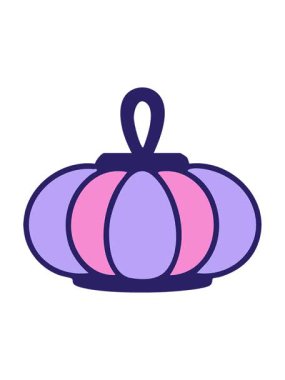 Japon tarzı renkli kağıt fenerin basınçlı animasyonu