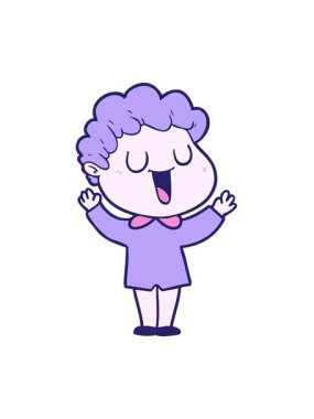 Gülen adamın hareketli animasyonu