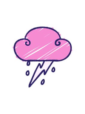 Storm Cloud Chalked çiziminin dikkat çekici animasyonu