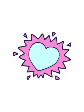 Karikatür karikatür karalaması yanan kalbin kırıcı etkisi