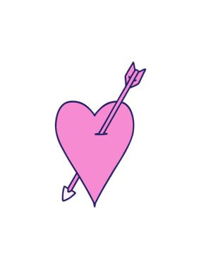 piercingli aşk kalbinin dönen hareketi