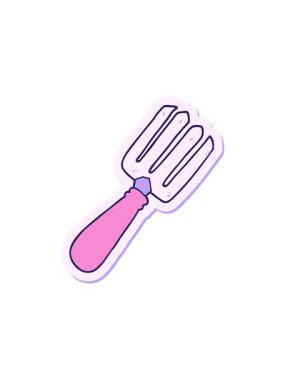 Çizgi film çatalının hareketli çıkartması