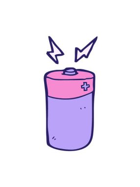 Çizgi film bataryasının titreşimli hareketi