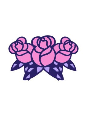 geleneksel bir buket çiçeğin hareketli animasyonu