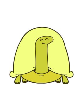 changing color animation of tortoise cartoon