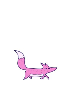 Bir kurt çizgi filminin zıplama hareketi.