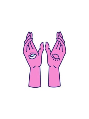 Gizemli ellerin radyoaktif parlayan animasyonu