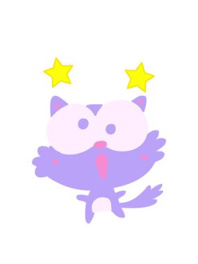 dönen yıldızlar çılgın çizgi film kedilerinin animasyonları