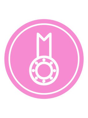 Madalya ödülü simgesinin canlandırmasını salla ve durdur