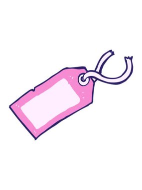 shivering motion animation of cartoon luggage tag