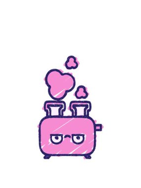 Tost makinesi çiziminin animasyonunu genişletiyorum.