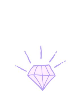 jumping motion animation of cartoon tattoo diamond