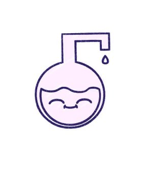 rise and float animation of a Science Experiment Chalk Drawing