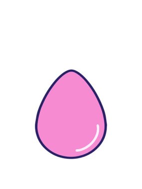 Paskalya yumurtası çizgi filminin yükseliş ve yüzme animasyonu