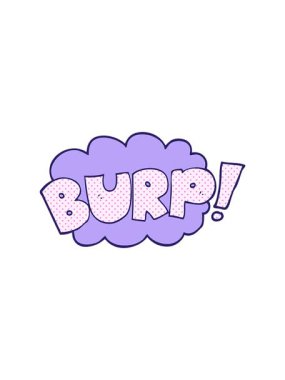 Dikkat çekici el yazması çizgi film geğirmesi animasyonu