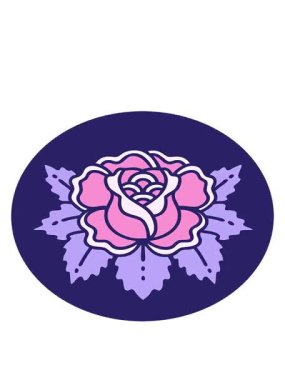 gül tasarımının hareketli animasyonu