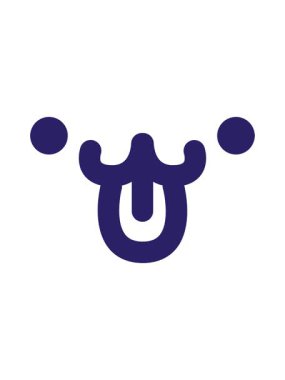 Basit mutlu ev hayvanı yüz simgesini salla ve duraklat